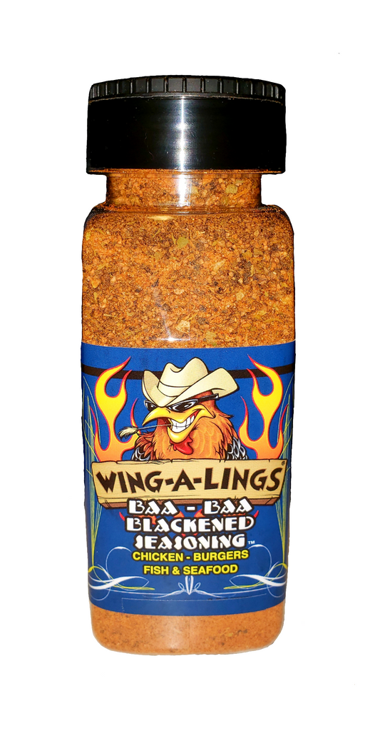 WING-A-LINGS Baa Baa Blackened Seasoning - Large family size 1LB