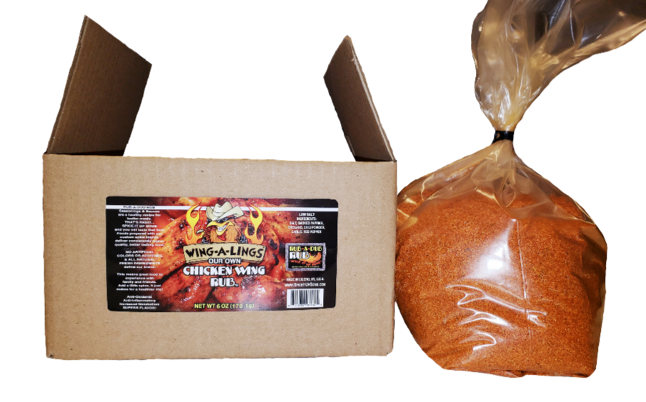 WING-A-LINGS Our Own Chicken Wing Dry Rub - 5LB Bulk Bag-In-A-Box