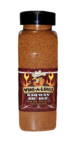 WING-A-LINGS Railway Rib Rub - Large family size 1LB